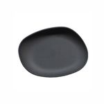 Фарфоровая десертная тарелка, 14 х 11 см, черный (матовый), серия Yayoi, Cookplay